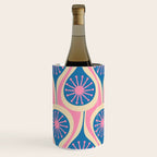 Atomic Drops Mid Century Modern Retro Pattern in Pink and Blue Wine Chiller Gallery Image 3
