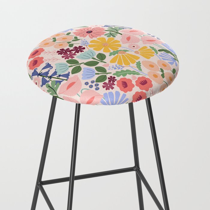 Meadow muse - pink Stool Gallery Image 2