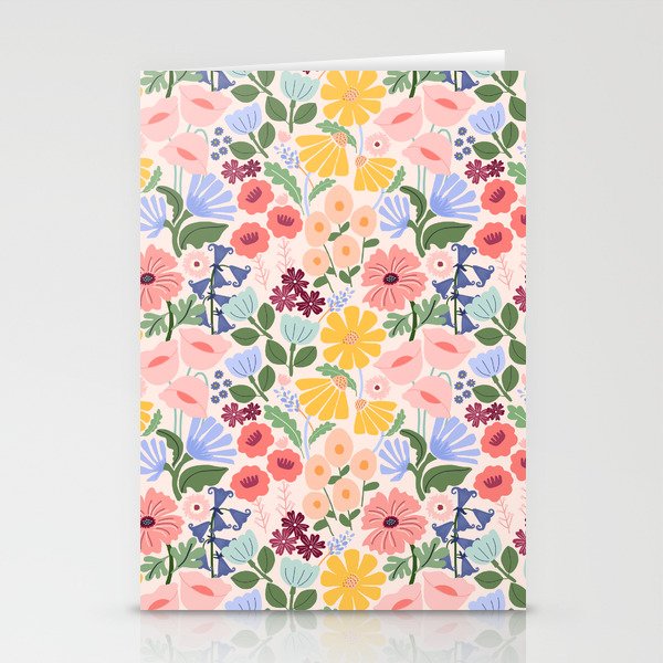 Meadow muse - pink Stationery Card Gallery Image 2