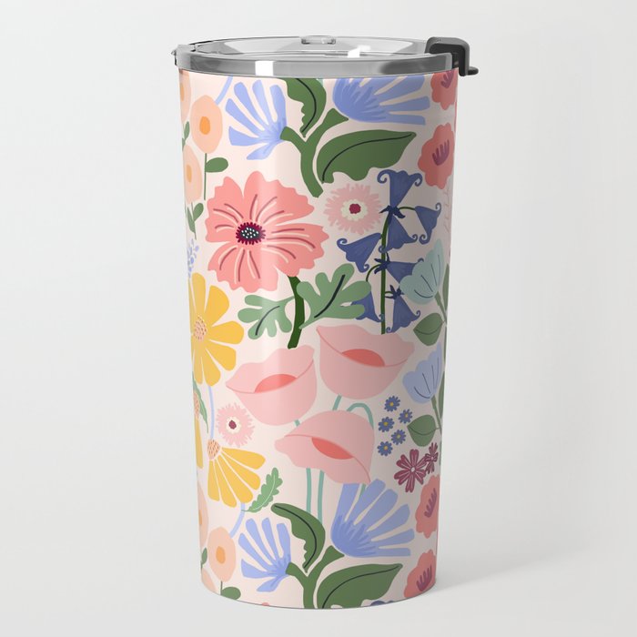 Meadow muse - pink Travel Mug Gallery Image 2