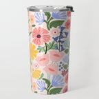 Meadow muse - pink Travel Mug Gallery Image 2