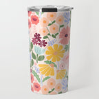 Meadow muse - pink Travel Mug Gallery Image 1