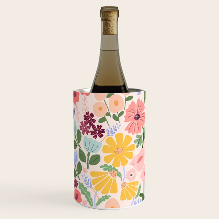 Meadow muse - pink Wine Chiller Gallery Image 1