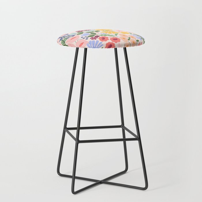 Meadow muse - pink Stool Gallery Image 1