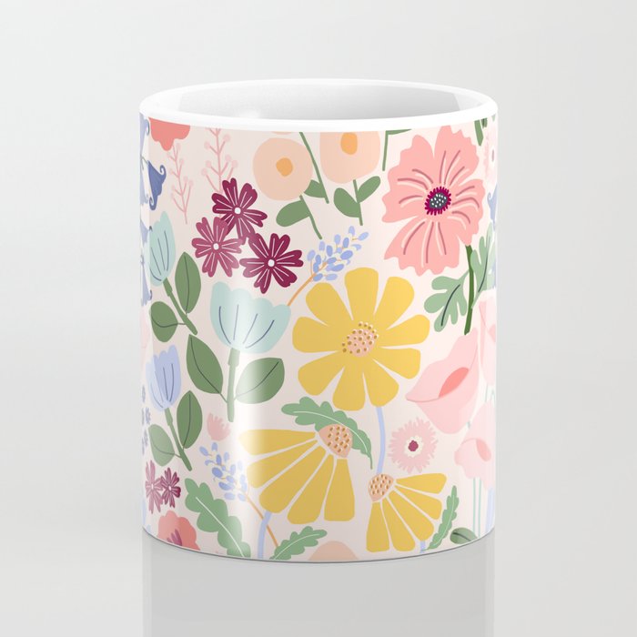 Meadow muse - pink Coffee Mug Gallery Image 4