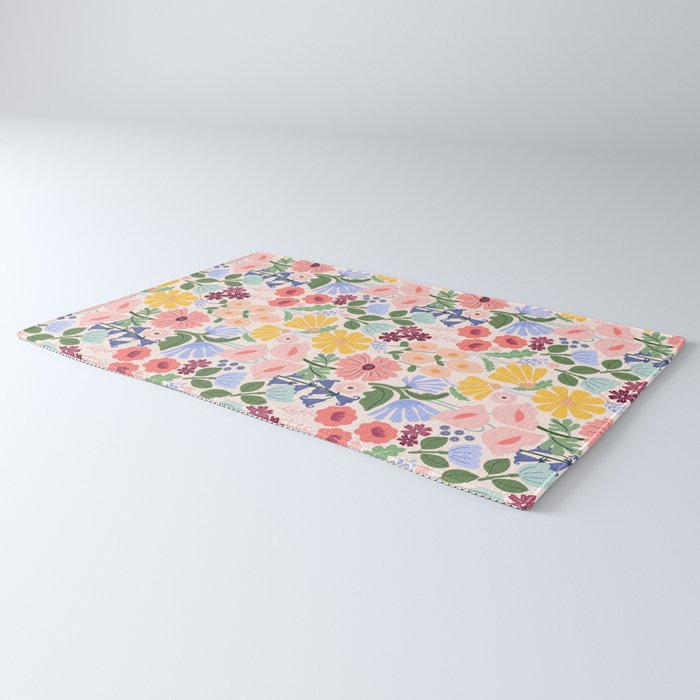 Meadow muse - pink Rug Gallery Image 3