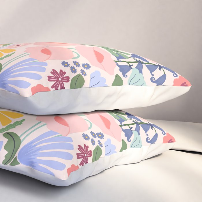 Meadow muse - pink Pillow Sham Gallery Image 3