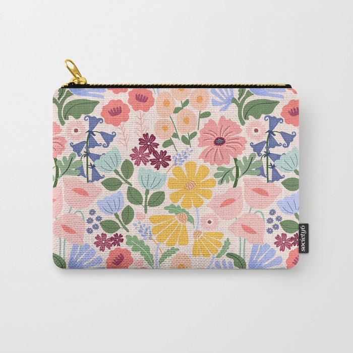 Meadow muse - pink Carry All Pouch Gallery Image 1