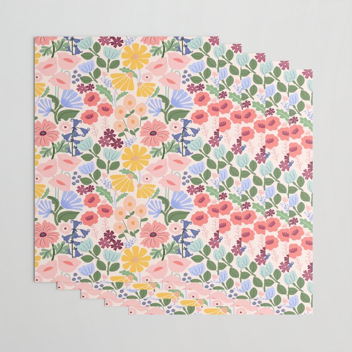 Meadow muse - pink Wrapping Paper Gallery Image 3