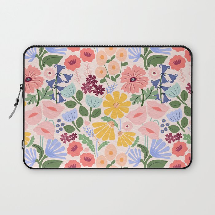 Meadow muse - pink Laptop Sleeve Gallery Image 1