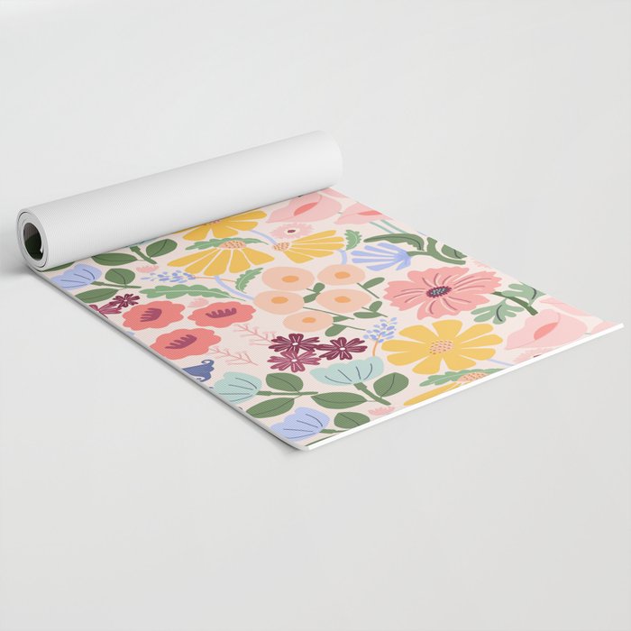 Meadow muse - pink Yoga Mat Gallery Image 2