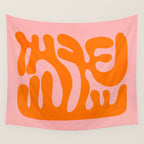 Tangerine & Sundown: Matisse Paper Cutouts 12 Wall Tapestry Gallery Image 4