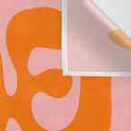 Tangerine & Sundown: Matisse Paper Cutouts 12 Wall Tapestry Gallery Image 3