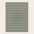 farmhouse stripes - olive green Notebook Gallery Image 4