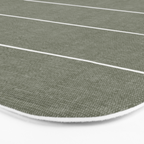 farmhouse stripes - olive green Bath Mat Gallery Image 3