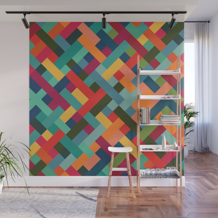 Weave Pattern Wall Mural Gallery Image 1