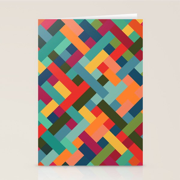 Weave Pattern Stationery Card Gallery Image 2