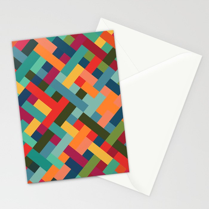 Weave Pattern Stationery Card Gallery Image 2