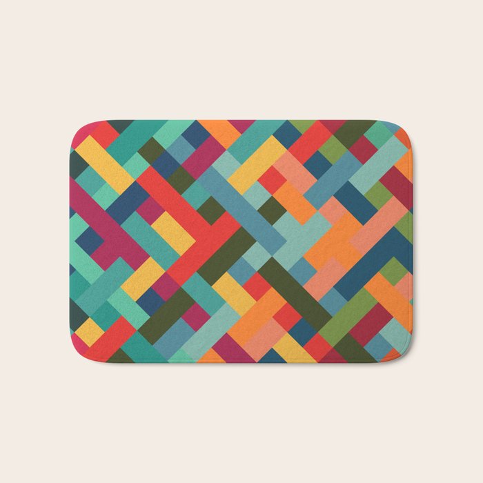 Weave Pattern Bath Mat Gallery Image 1