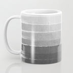 Brushstroke - Ombre Grey, Charcoal, minimal, Monochrome, black and white, trendy,  painterly art  Coffee Mug Gallery Image 3