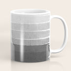Brushstroke - Ombre Grey, Charcoal, minimal, Monochrome, black and white, trendy,  painterly art  Coffee Mug Gallery Image 1