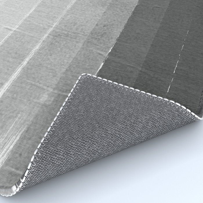 Brushstroke - Ombre Grey, Charcoal, minimal, Monochrome, black and white, trendy,  painterly art  Rug Gallery Image 4