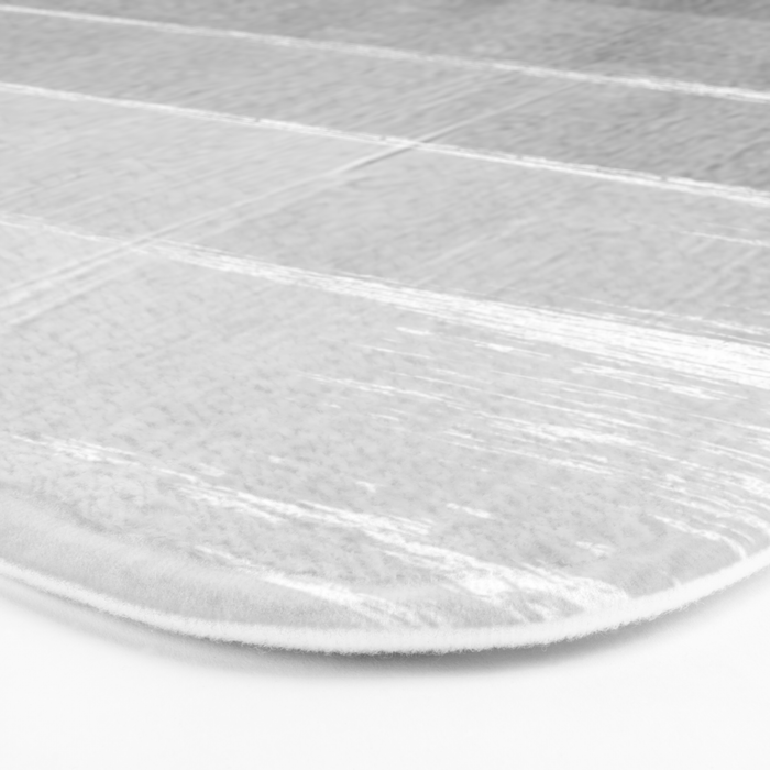 Brushstroke - Ombre Grey, Charcoal, minimal, Monochrome, black and white, trendy,  painterly art  Bath Mat Gallery Image 3