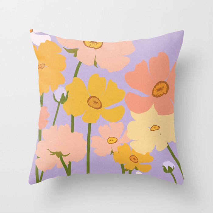 Flower Market - Ranunculus #3 Throw Pillow Gallery Image 6
