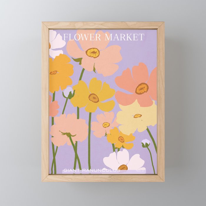 Flower Market - Ranunculus #3 Mini Art Print Gallery Image 1