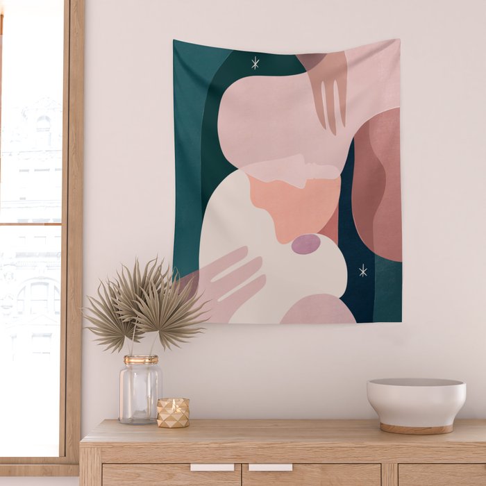 The stars shine brighter when Iâm with you Wall Tapestry Gallery Image 2