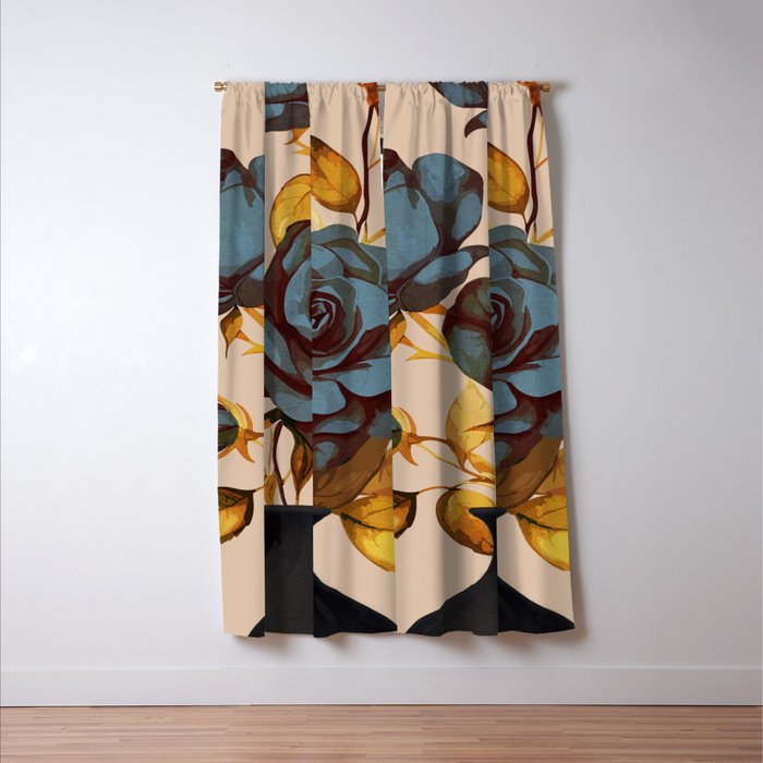 Flowers In Vase 4  Window Curtain Gallery Image 3