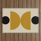 abstract moon  Outdoor Rug Gallery Image 1