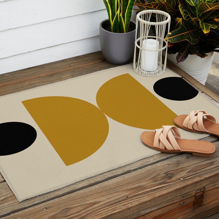 abstract moon  Outdoor Rug Gallery Image 2