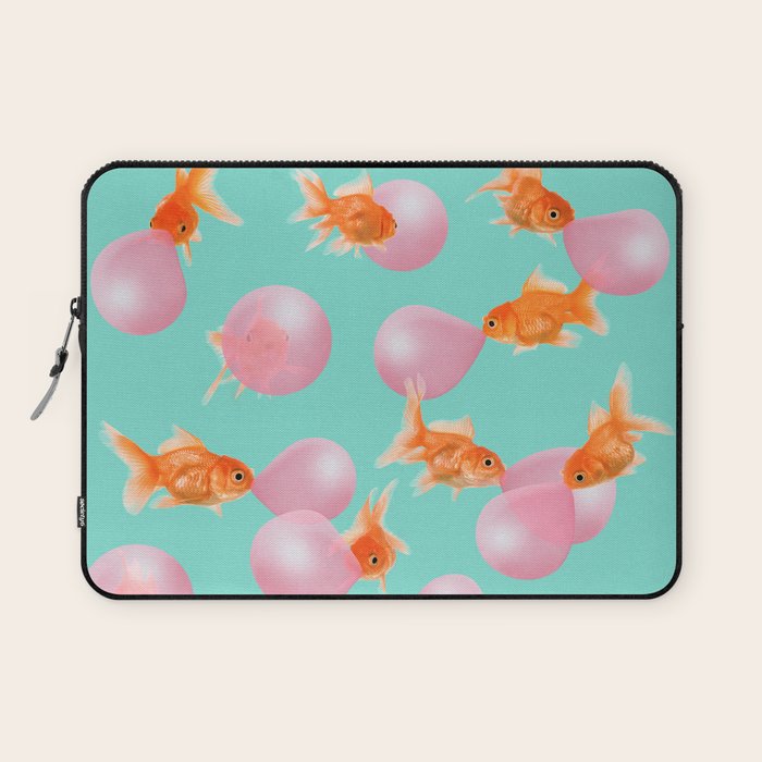 BUBBLEGUM GOLDFISH Laptop Sleeve Gallery Image 1