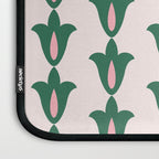 Retro Green Floral Pattern Laptop Sleeve Gallery Image 3