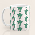 Retro Green Floral Pattern Coffee Mug Gallery Image 3