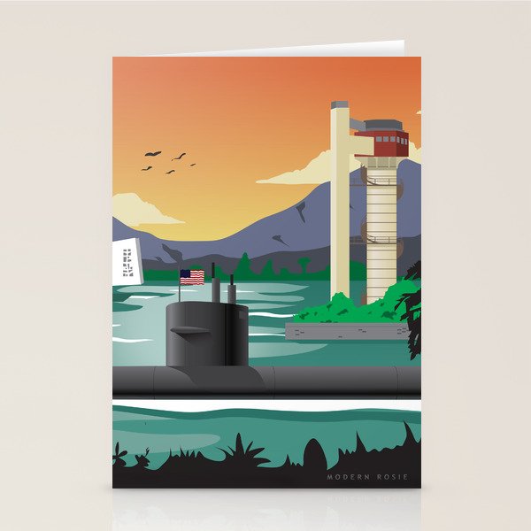 Pearl Harbor, HI - Submarine Homeport Stationery Card Gallery Image 2