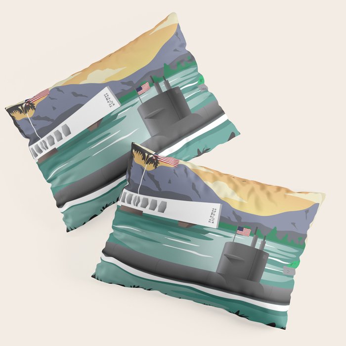 Pearl Harbor, HI - Submarine Homeport Pillow Sham Gallery Image 3