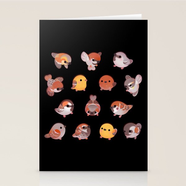Sparrow - dark Stationery Card Gallery Image 2