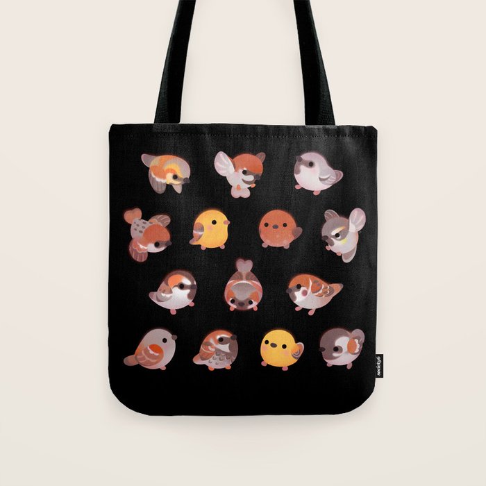 Sparrow - dark Tote Bag Gallery Image 1