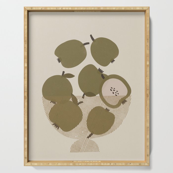 Apple Bowl Serving Tray Gallery Image 1