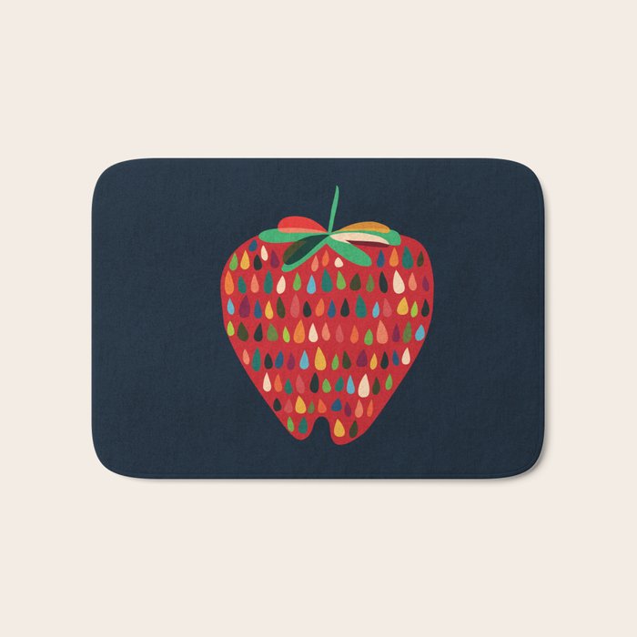 Strawberry Bath Mat Gallery Image 1