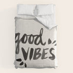 Good Vibes â Black Ink Comforter Gallery Image 6