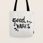 Good Vibes â Black Ink Tote Bag Gallery Image 1
