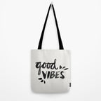 Good Vibes â Black Ink Tote Bag Gallery Image 2