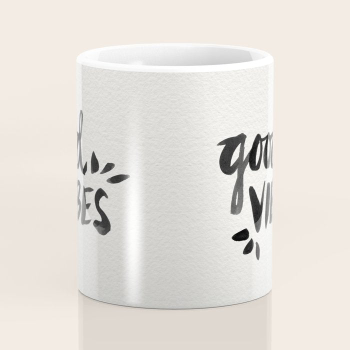 Good Vibes â Black Ink Coffee Mug Gallery Image 4
