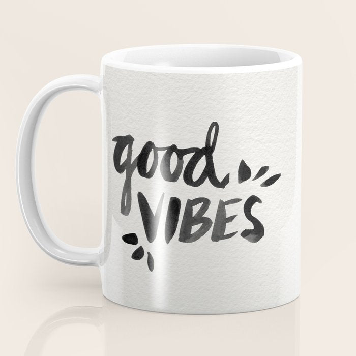 Good Vibes â Black Ink Coffee Mug Gallery Image 3