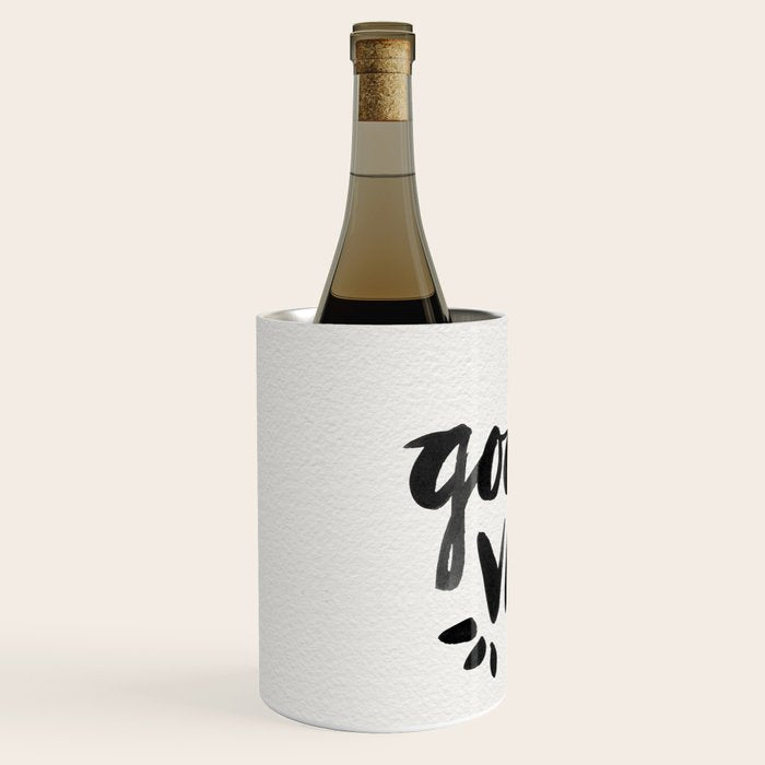 Good Vibes â Black Ink Wine Chiller Gallery Image 2