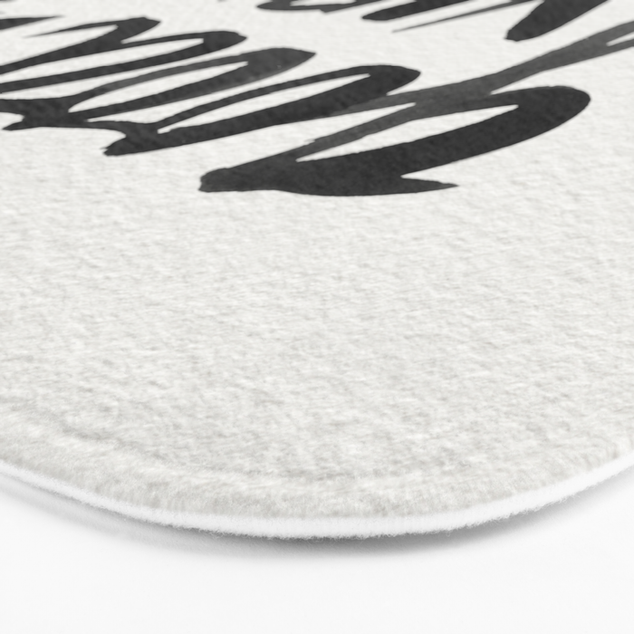 Good Vibes â Black Ink Bath Mat Gallery Image 3