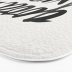 Good Vibes â Black Ink Bath Mat Gallery Image 3